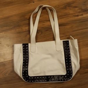 Claudia Firenze White Leather Bag.